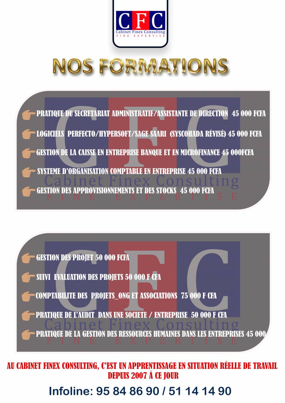 Formation gratuite  au cabinet Finex Consulting